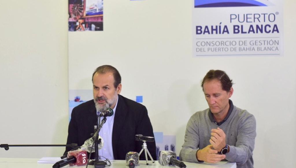 Conferencia de prensa del COnsorcio y Gestión del Puerto de Bahía Blanca
