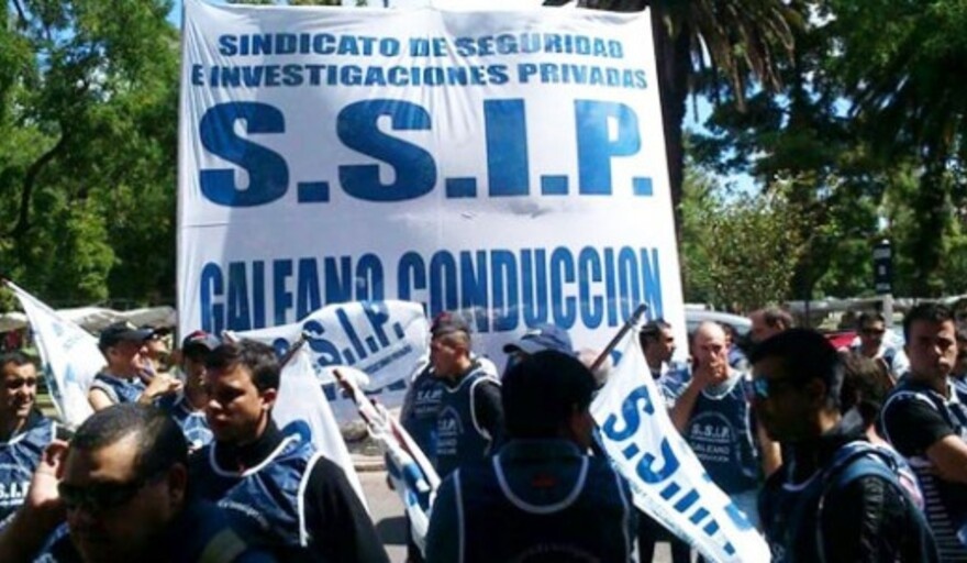 Federico Galeano, secretario general del Sindicato de Seguridad e Investigaciones Privadas